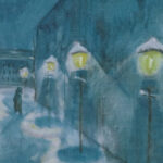 Nachtliche Strasse Street By Night 1922 Walter Gramatte 8 mockup