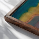 Nachtphantasie 1939 Karl Wiener close up dark wood mockup