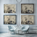 Nachtvision 1938 Karl Wiener framed posters mockup