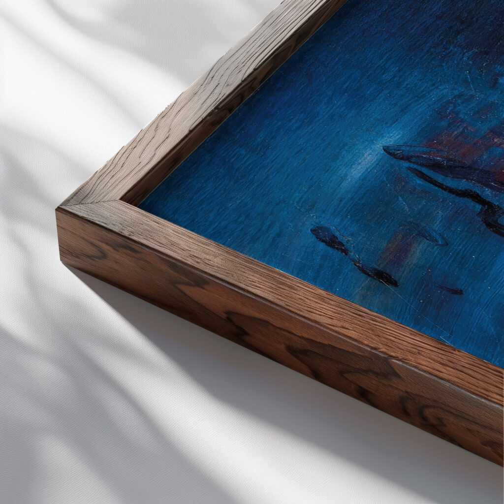 Naiade rouge 1926 30 Raoul Dufy close up dark wood mockup