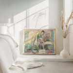 Naken mann vasker fottene Ca. 1925 Edvard Munch 4 mockup