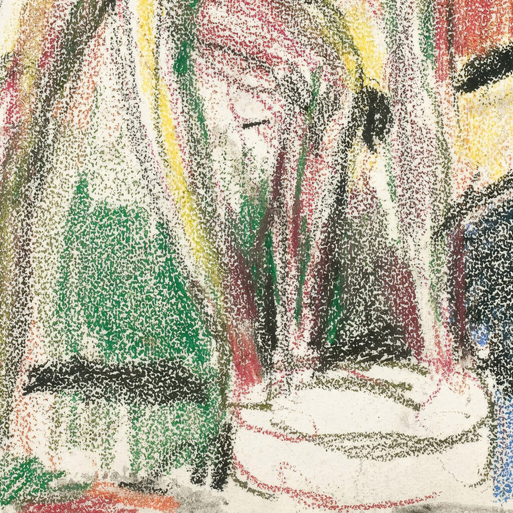 Naken mann vasker fottene Ca. 1925 Edvard Munch 8 mockup