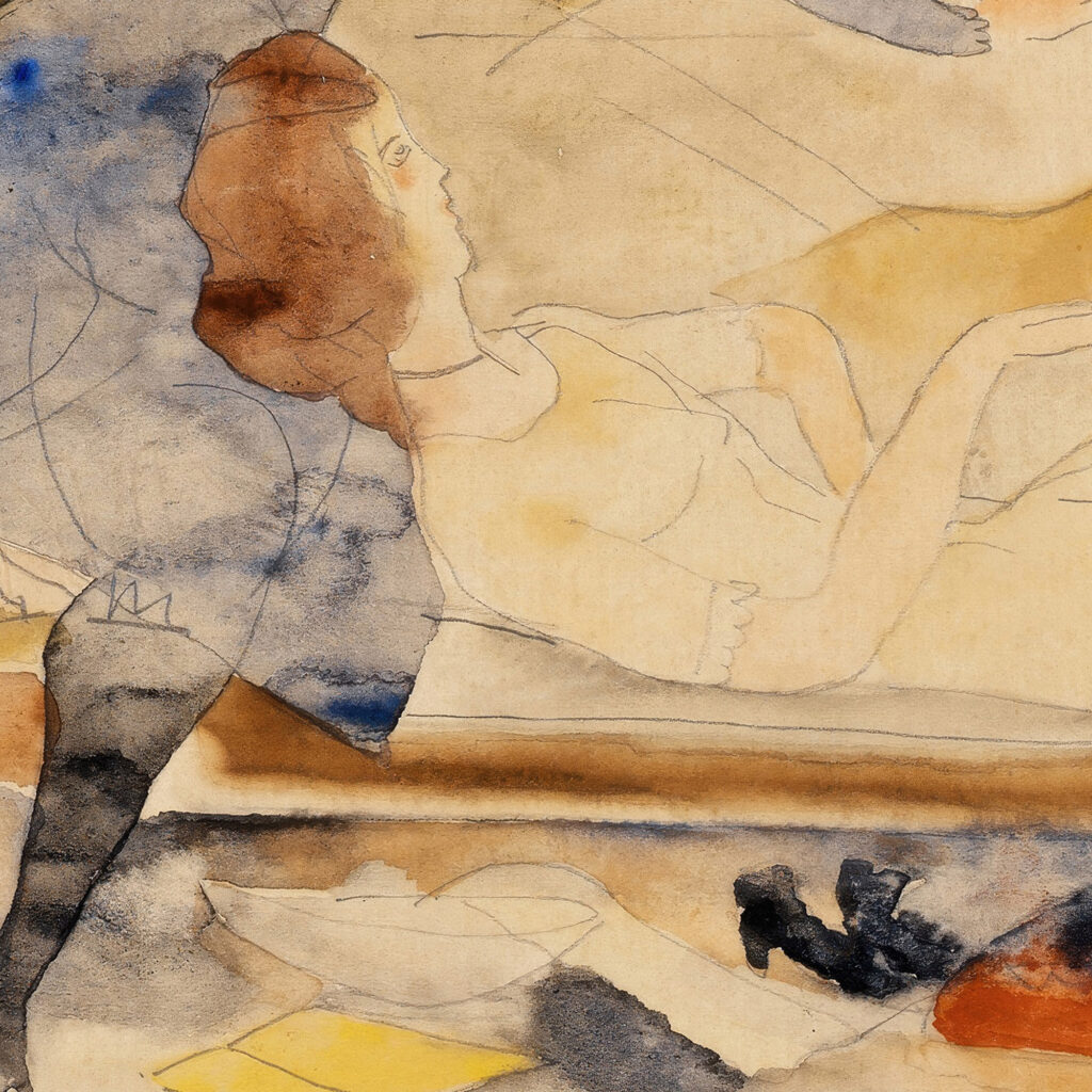 Nana Visiting her Friend Satin 1915 Charles Demuth 8 mockup