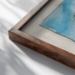 Narrenturm around 1921 Karl Wiener close up dark wood mockup