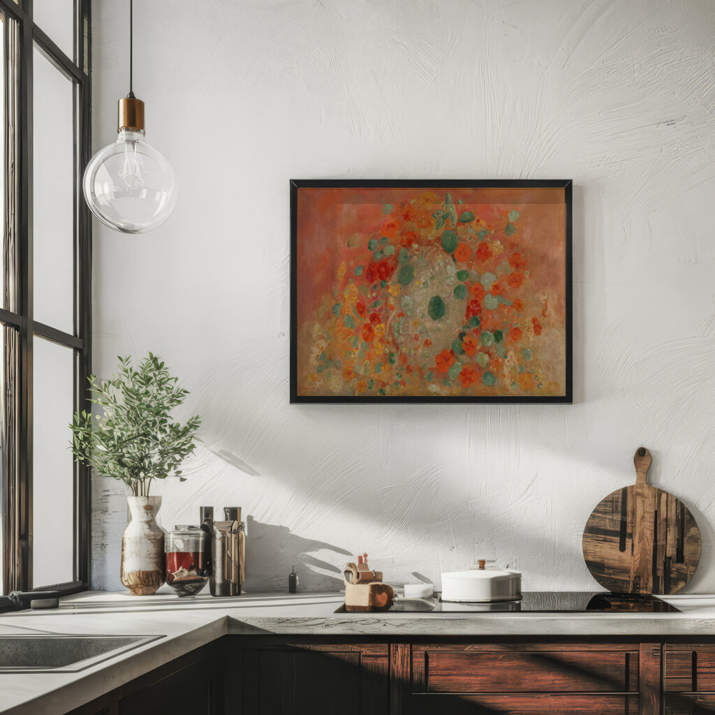 Nasturtiums 1905 Odilon Redon 6 mockup