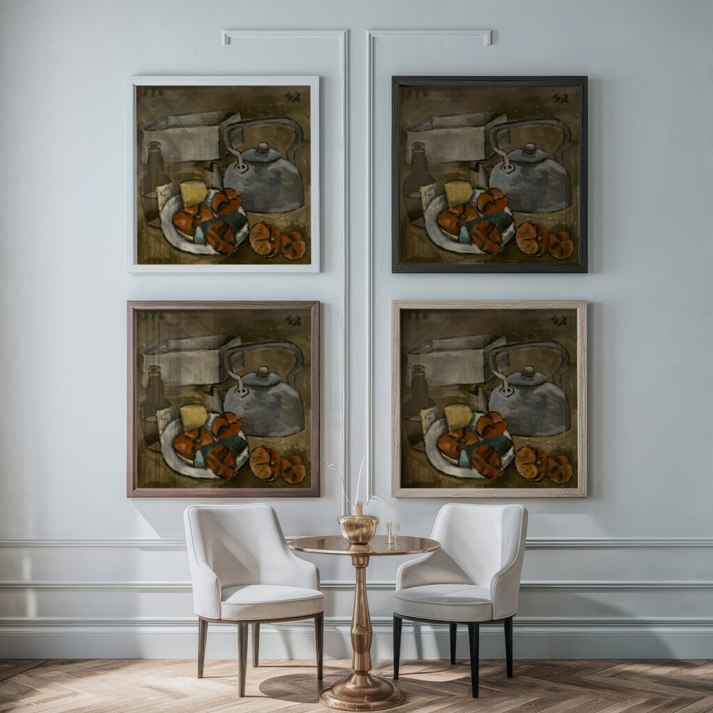 Naturaleza muerta 1947 Joaquin Torres Garcia framed posters mockup