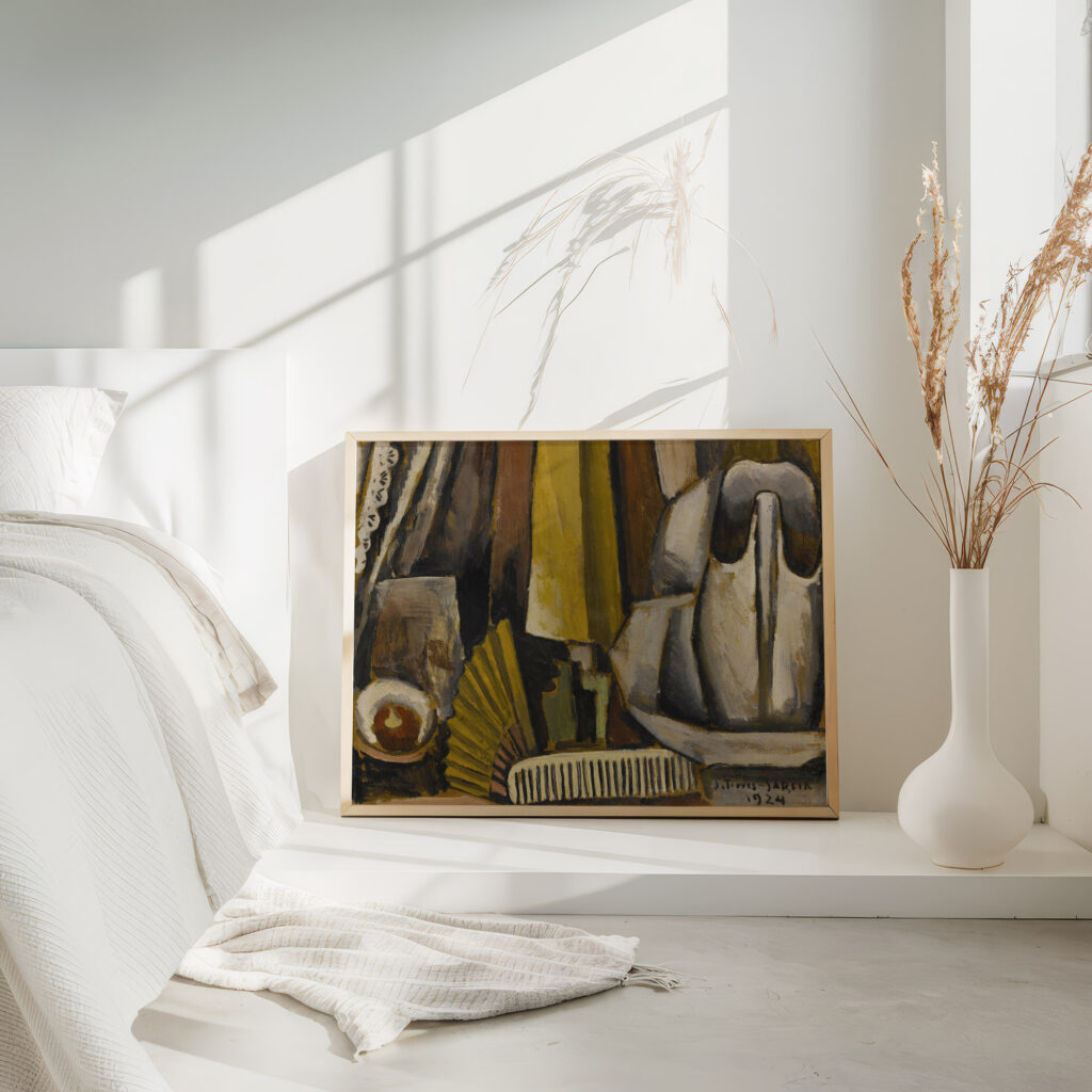 Naturaleza muerta con peine y jarra 1924 Joaquin Torres Garcia 4 mockup