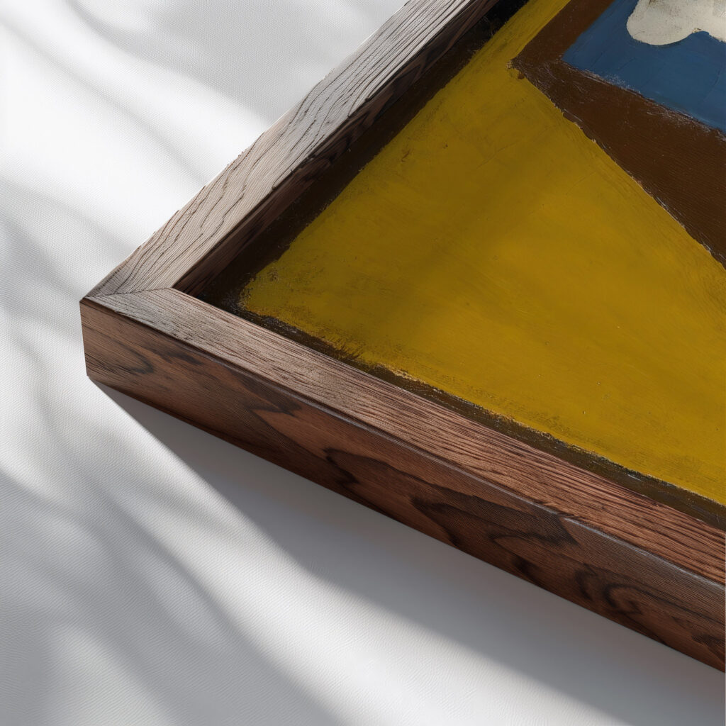 Nature Morte 1918 Maria Blanchard close up dark wood mockup