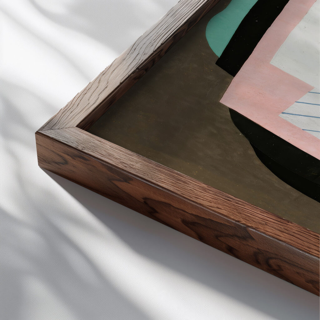 Nature Morte 1926 Georges Valmier close up dark wood mockup