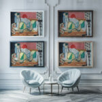 Nature Morte A La Cuillere circa 1925 Louis Marcoussis framed posters mockup