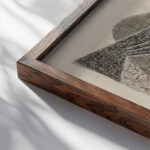 Nature Morte A La Guitare Et Un Livre De Musique 1923 Juan Gris close up dark wood mockup