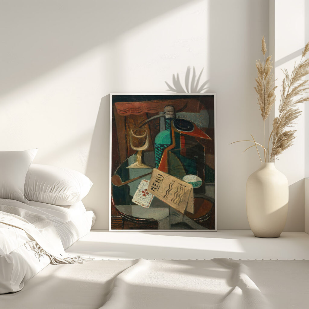 Nature Morte Au Menu Et Au Siphon circa 1920 Louis Marcoussis 4 mockup