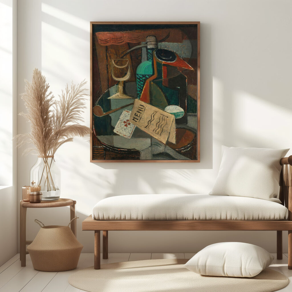 Nature Morte Au Menu Et Au Siphon circa 1920 Louis Marcoussis 5 mockup