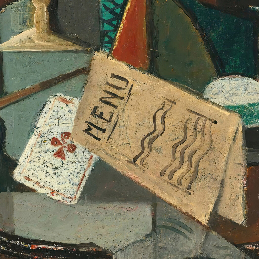 Nature Morte Au Menu Et Au Siphon circa 1920 Louis Marcoussis 8 mockup