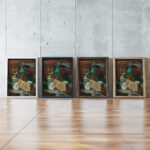 Nature Morte Au Menu Et Au Siphon circa 1920 Louis Marcoussis framed posters mockup