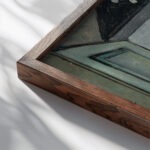 Nature Morte Au Pain Et Au Couteau circa 1928 29 Louis Marcoussis close up dark wood mockup