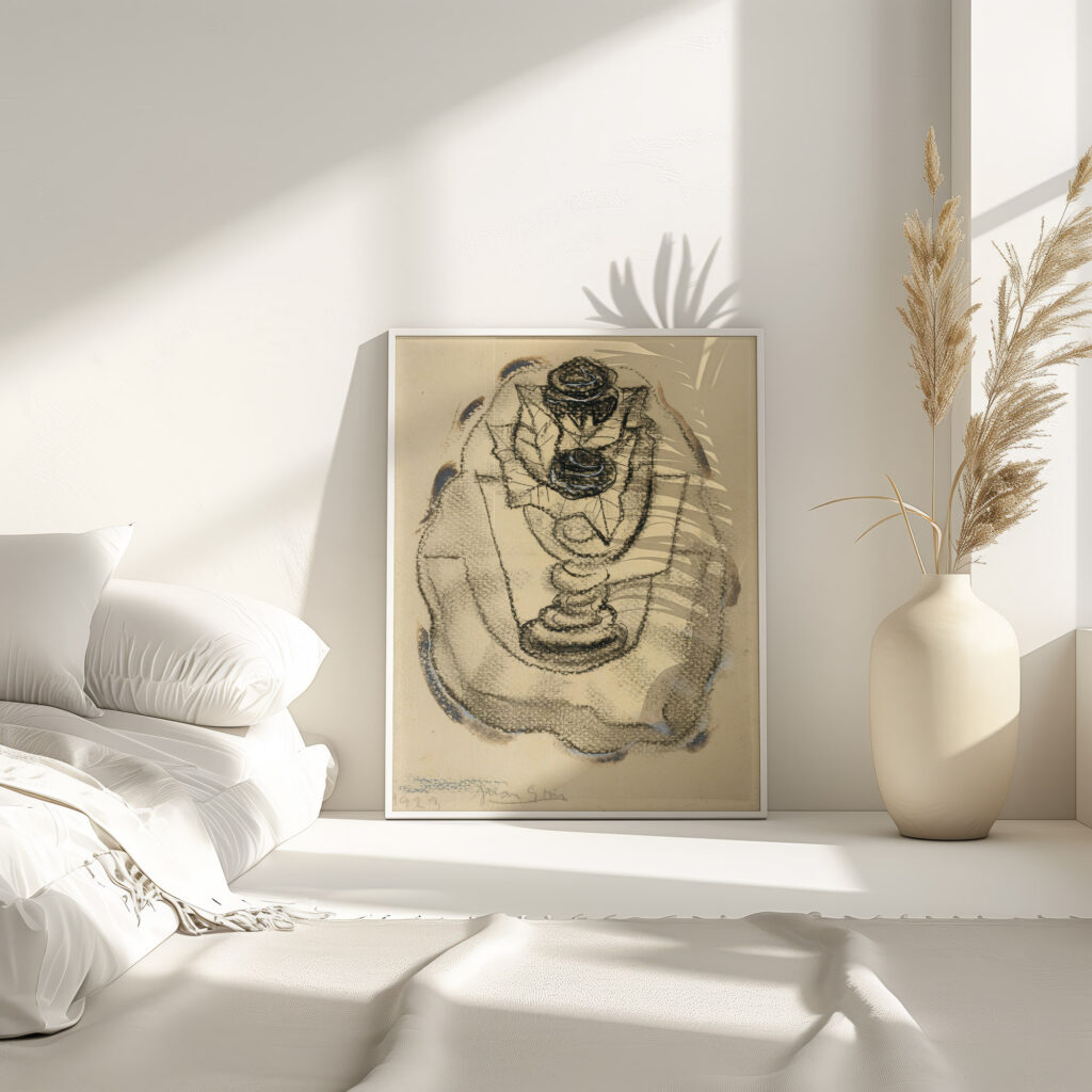 Nature Morte Au Vase De Roses 1923 Juan Gris 4 mockup