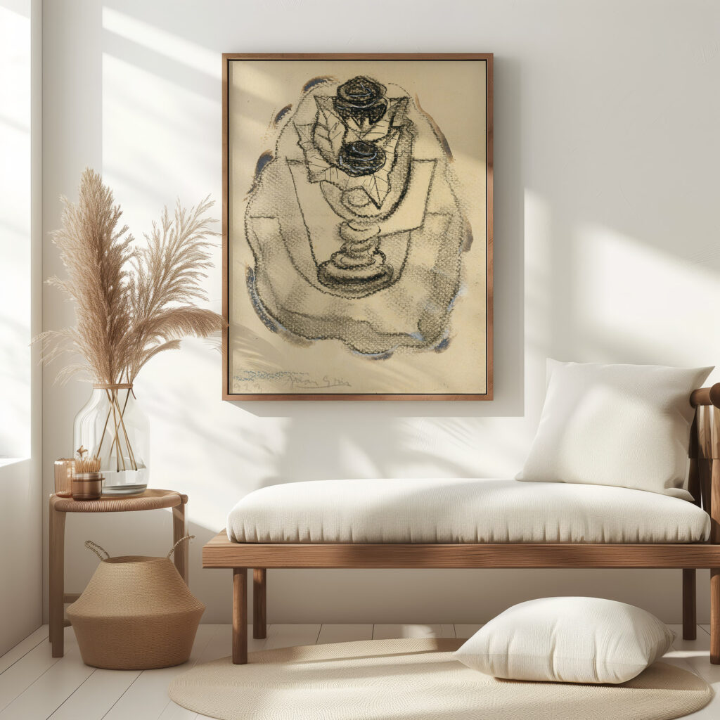 Nature Morte Au Vase De Roses 1923 Juan Gris 5 mockup