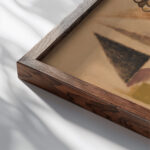 Nature Morte Aux Fruits 1920 Louis Marcoussis close up dark wood mockup