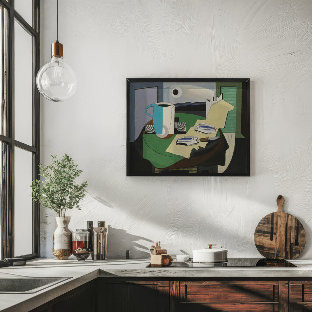 Nature Morte Aux Poissons Or Hyeres Ii circa 1928 Louis Marcoussis 6 mockup