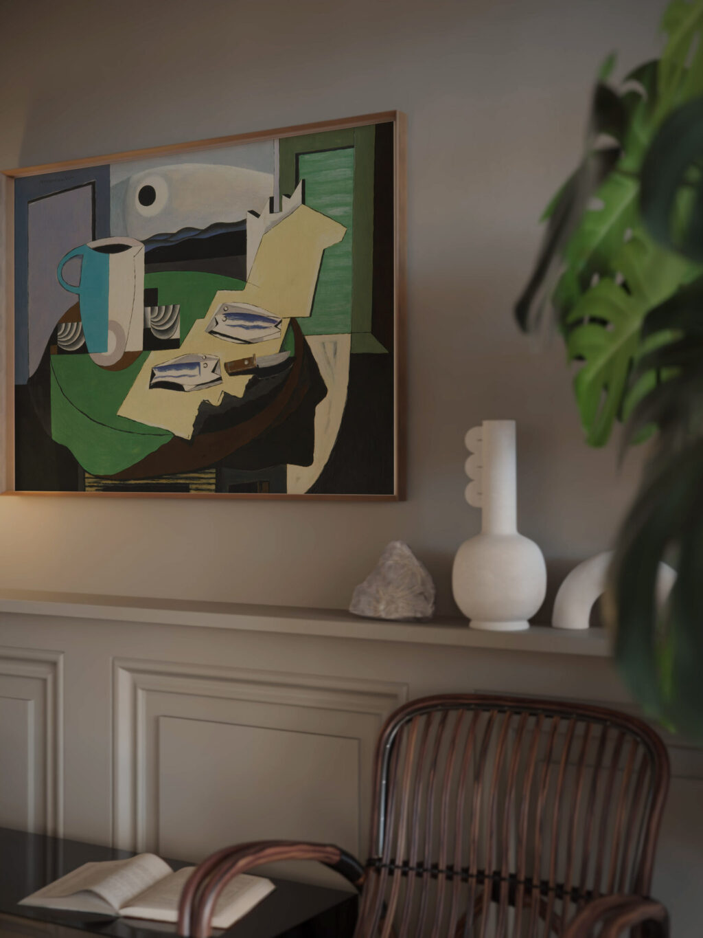 Nature Morte Aux Poissons Or Hyeres Ii circa 1928 Louis Marcoussis video mockup