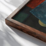 Nature Morte Avec Enveloppe Louis Marcoussis close up dark wood mockup