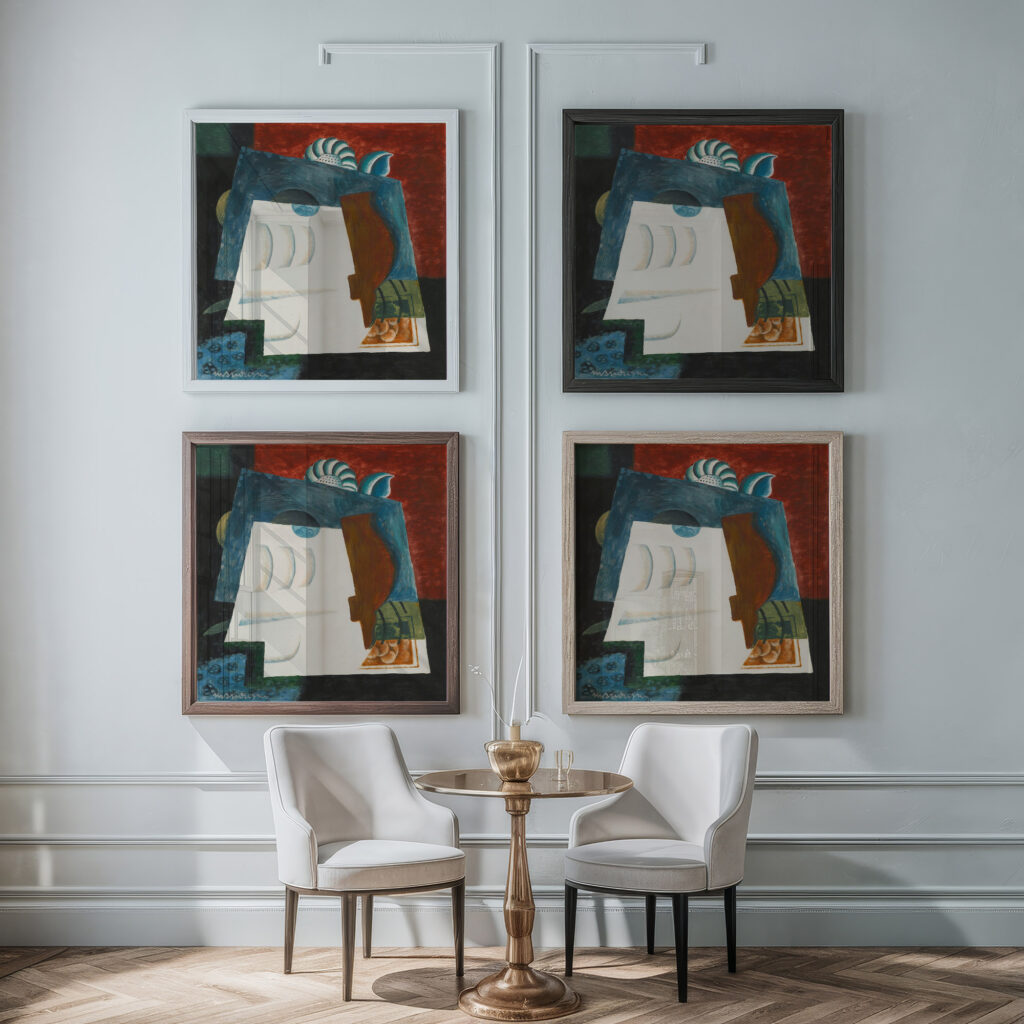 Nature Morte Avec Enveloppe Louis Marcoussis framed posters mockup