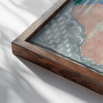 Nature Morte Devant La Fenetre circa 1920 Louis Marcoussis close up dark wood mockup