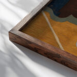 Nature Morte circa 1912 Louis Marcoussis close up dark wood mockup