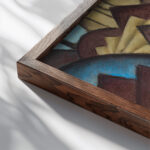 Nature Symbolized No. 1 Roofs 1911 12 Arthur Dove close up dark wood mockup
