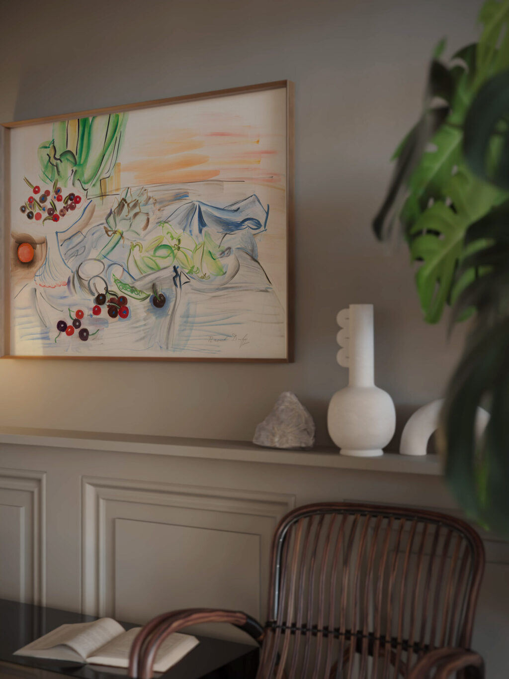 Nature morte a lartichaut Raoul Dufy video mockup