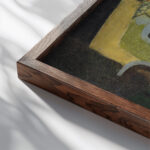 Nature morte a las de trefle 1912 16 Louis Marcoussis close up dark wood mockup