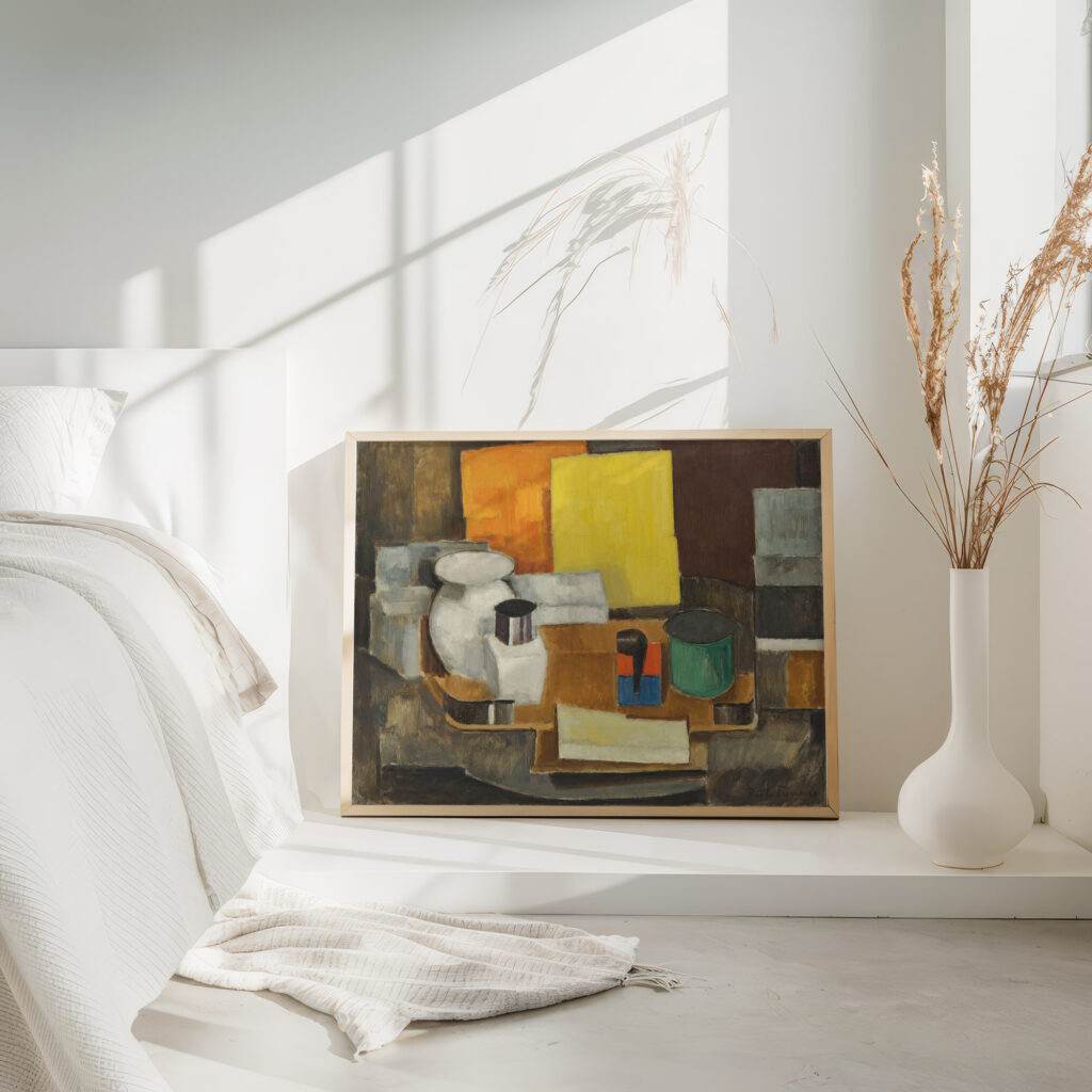 Nature morte au carre jaune 1913 Roger de La Fresnaye 4 mockup