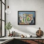 Nature morte au verre et a la poire 1920 Louis Marcoussis 6 mockup