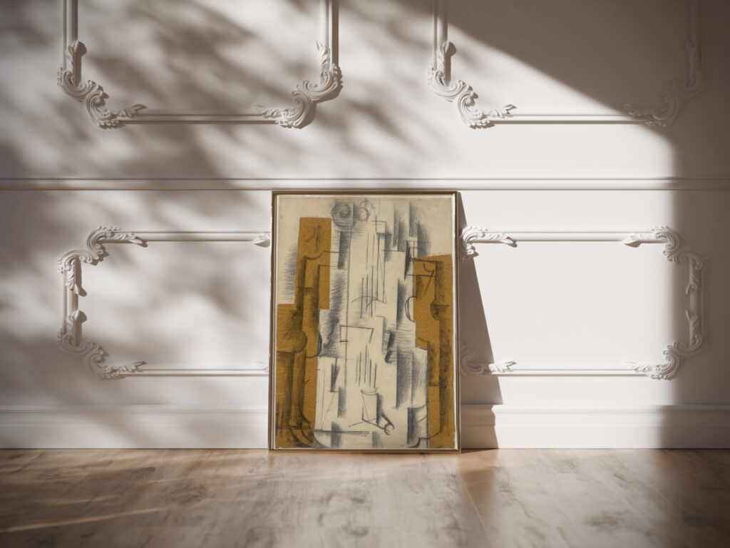 Nature morte au violon Still Life with a Violin 1912 Georges Braque video mockup