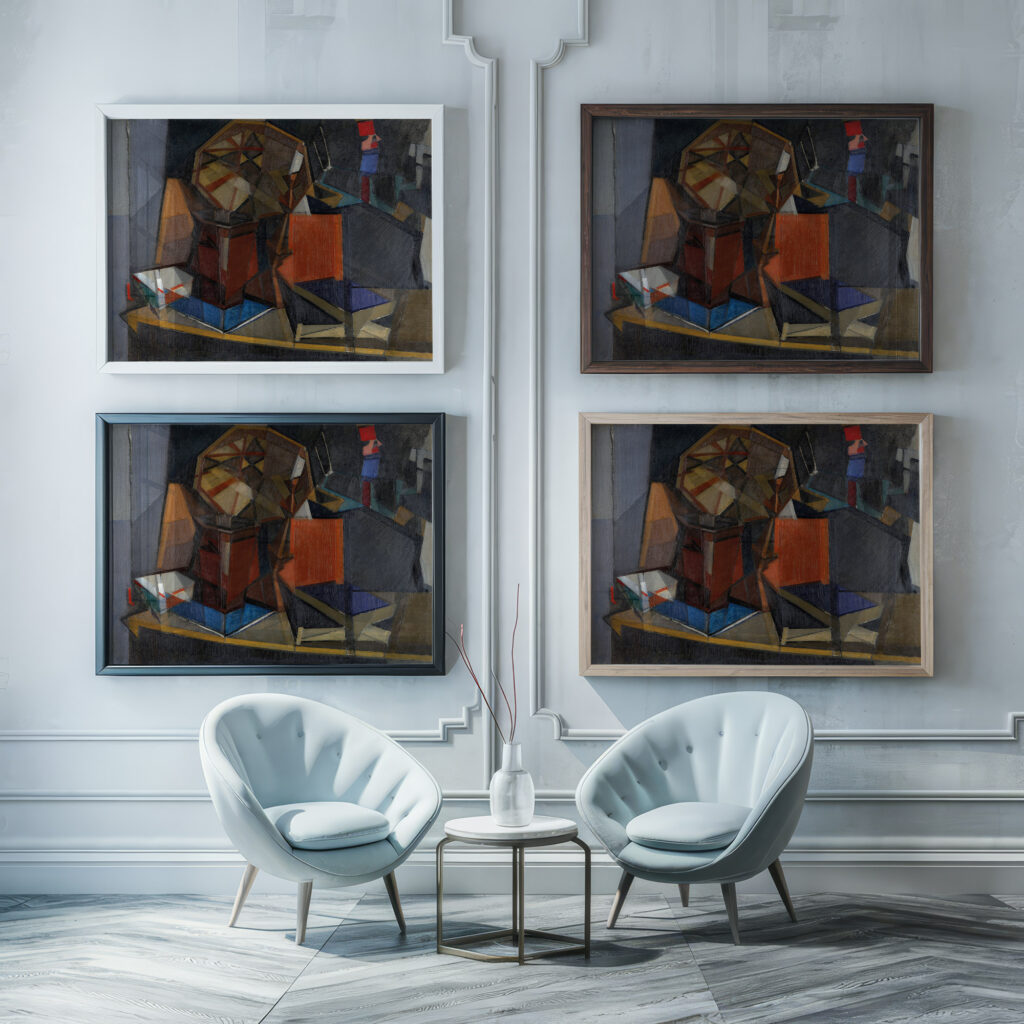 Nature morte aux jouets 1911 12 Georges Valmier framed posters mockup