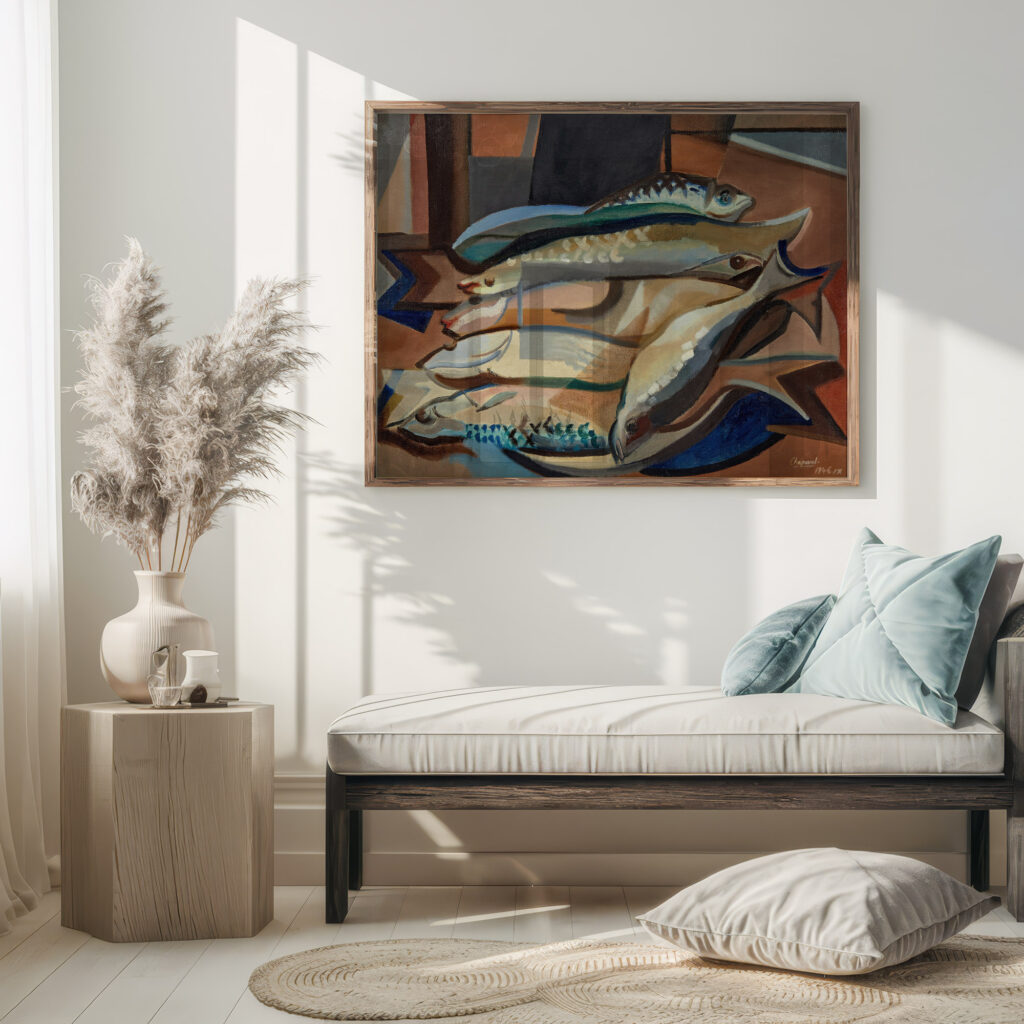 Nature morte aux poissons 1946 Youla Chapoval 5 mockup