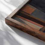 Nature morte aux poissons 1946 Youla Chapoval close up dark wood mockup