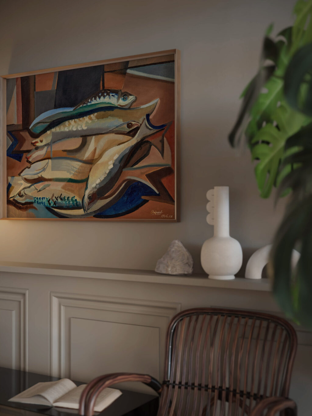 Nature morte aux poissons 1946 Youla Chapoval video mockup