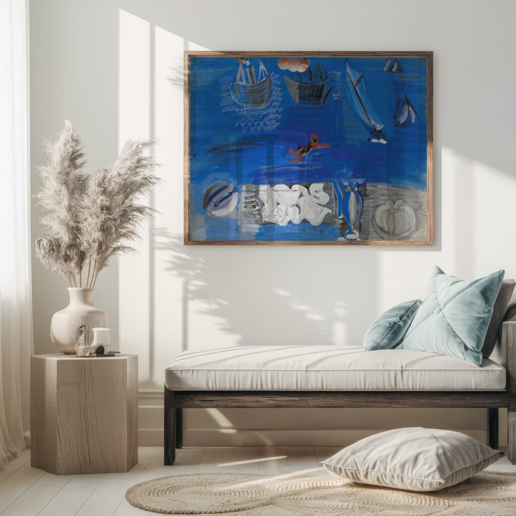 Nature morte et bateaux circa 1923 Raoul Dufy 5 mockup