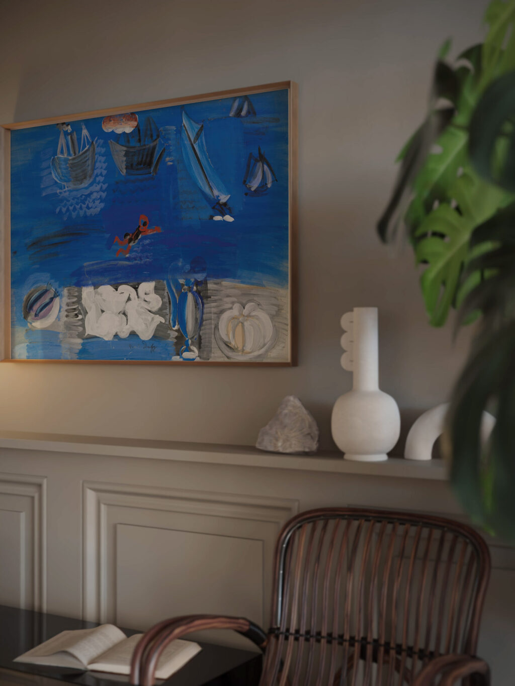 Nature morte et bateaux circa 1923 Raoul Dufy video mockup