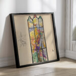 Navrh na sklenene okno 1940–1944 Jan Novak 4 mockup