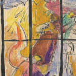 Navrh na sklenene okno 1940–1944 Jan Novak 8 mockup