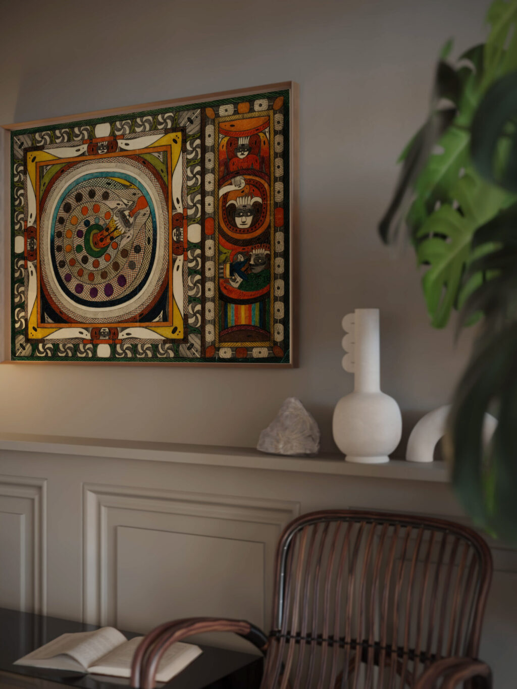 NetzSchlange vom WiliWaldSkt. AdolfThurmHoofRingUhrwald in Amerika 1921 Adolf Wolfli video mockup