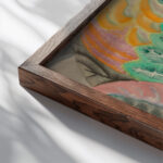 New England Fall Landscape Autumn 1917 Marguerite Thompson Zorach close up dark wood mockup