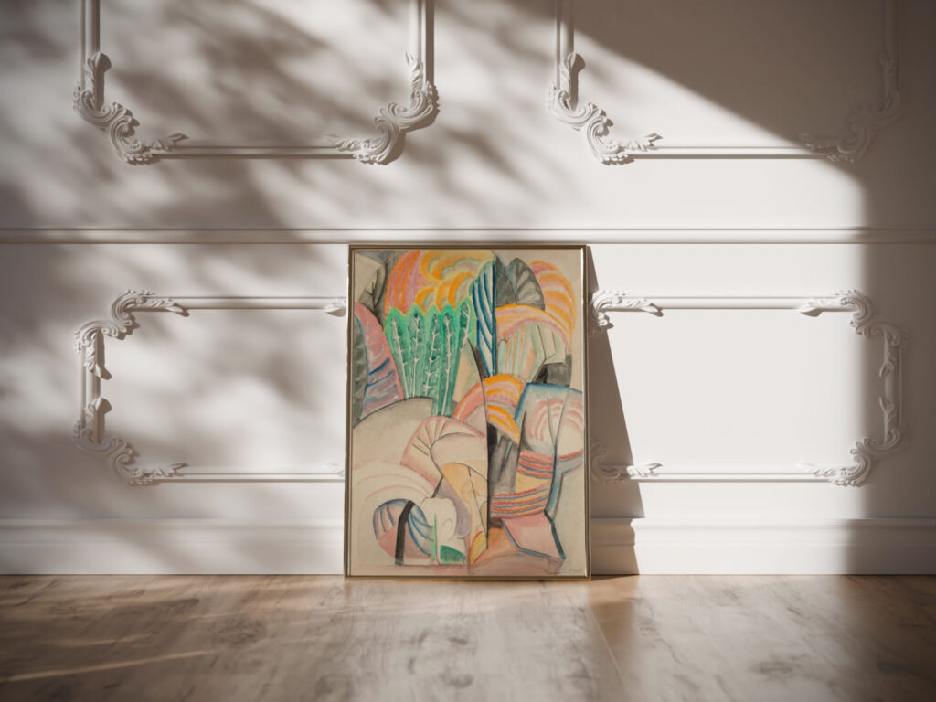 New England Fall Landscape Autumn 1917 Marguerite Thompson Zorach video mockup