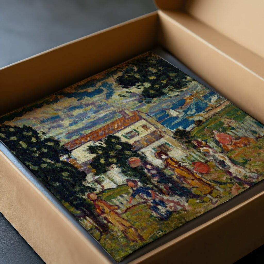 New England Village Maurice Prendergast video mockup