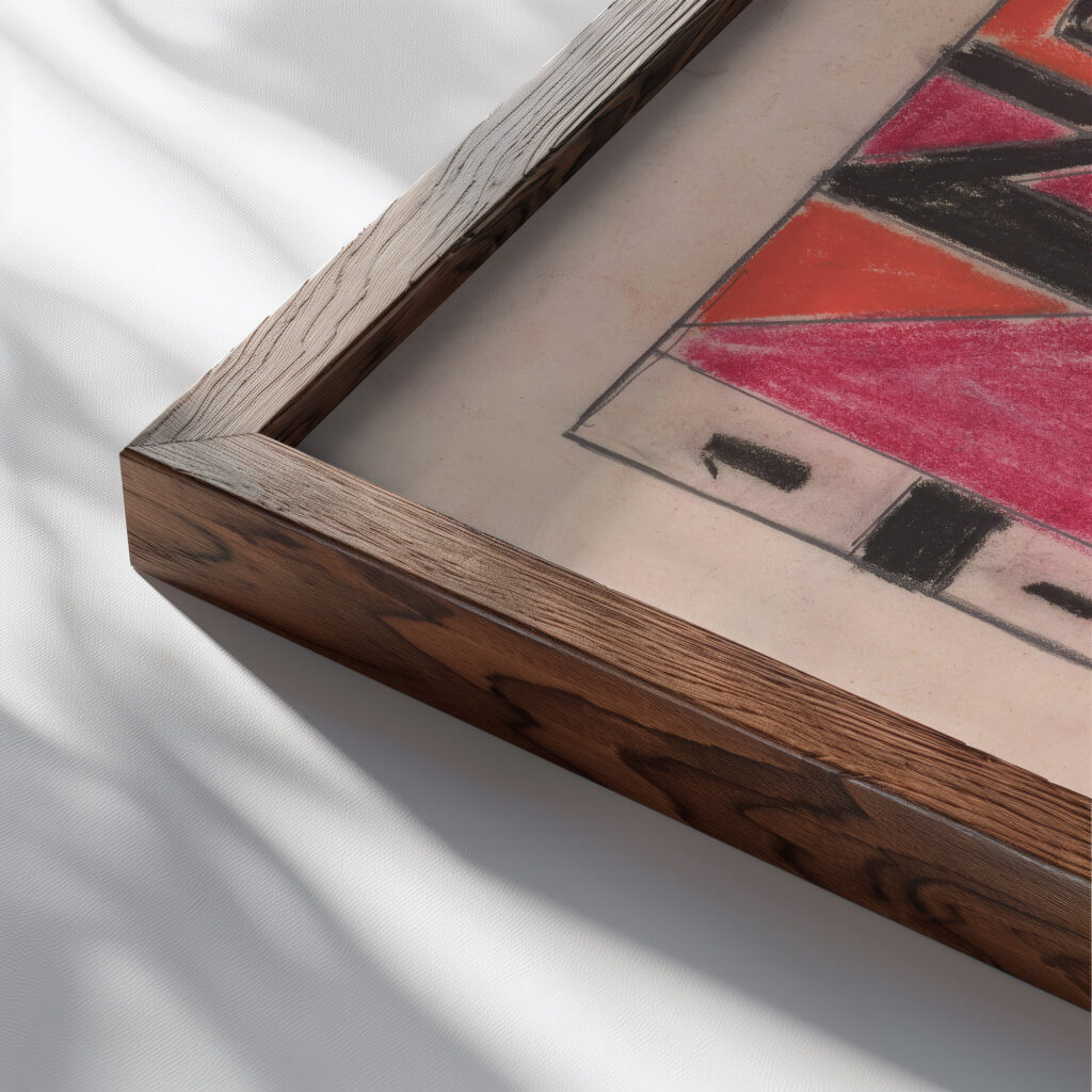 New Form 1932–1933 Zolo Palugyay close up dark wood mockup