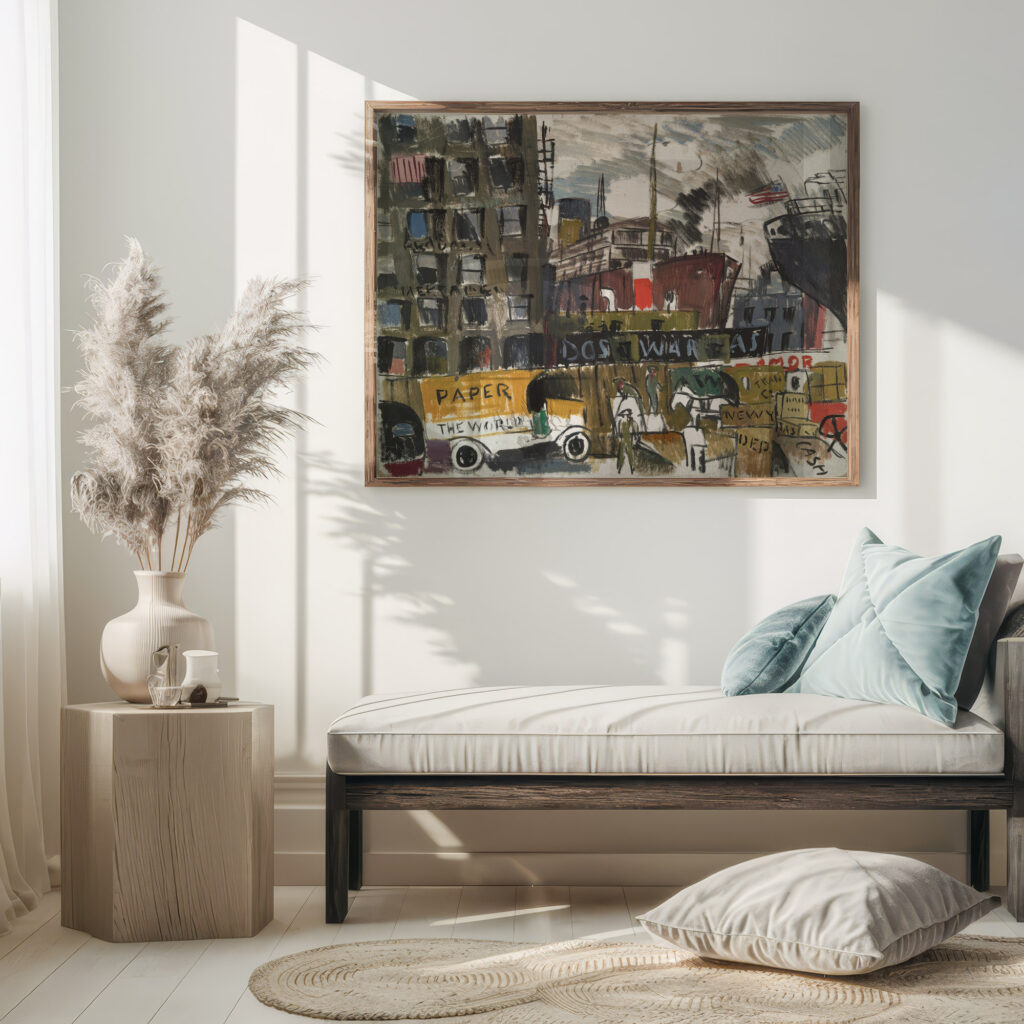 New York Docks 1920 Joaquin Torres Garcia 5 mockup