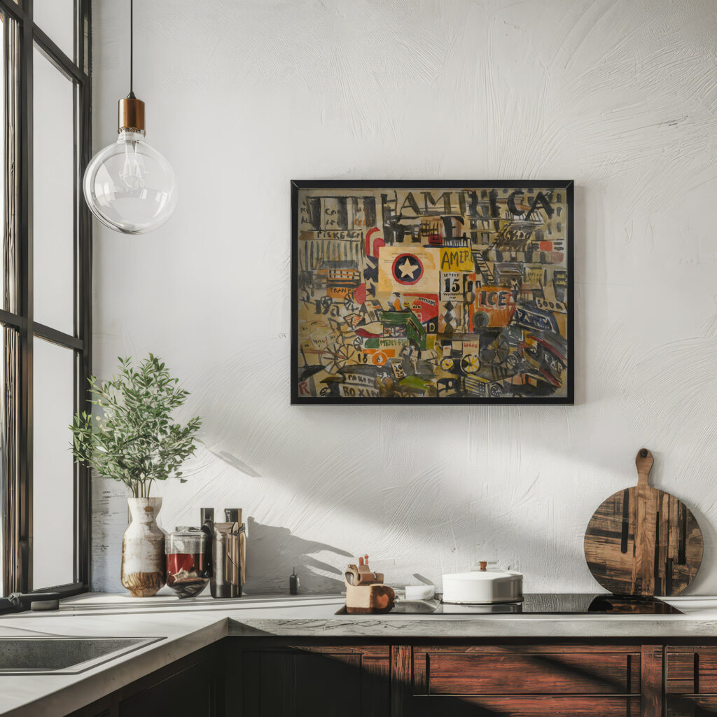 New York Street Scene 1920 Joaquin Torres Garcia 6 mockup